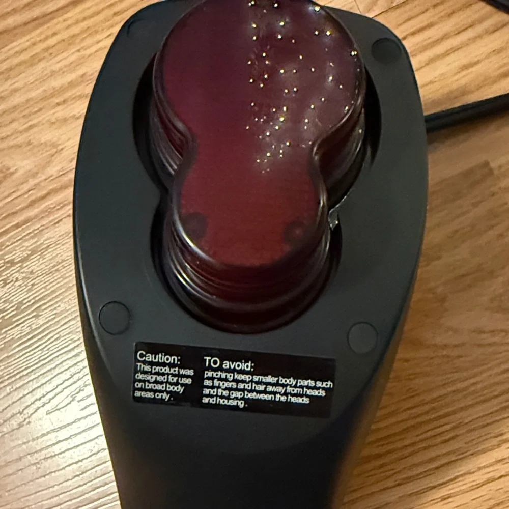 Naipo Black Handheld Massager with Attachments